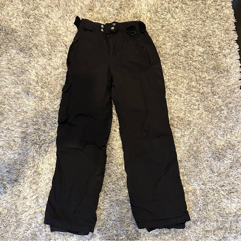 Boys Black Snow Pants